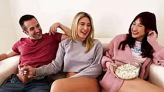 Hot Blonde MILF Step Mom And Asian Teen Step Daughter Freely Used By New Neighbor - Ella Reese&comma; Mina Luxx