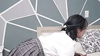 Chinese teenager Stacy is having exciting sex with her new boyfriend&period;